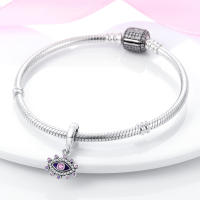Encanto Original De Plata Para Joyería Moda Sombrero Conejo Encanto Cuentas Pulsera Ajustable Para Mujeres DIY Hecho De Zirconia - details 115