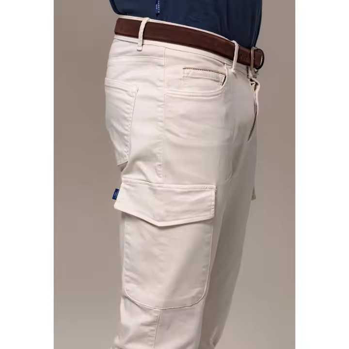 PANTALÓN CARGO 5B BEIGE - 1
