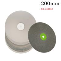 Disco De Lapeado Diamantado De 8 Pulgadas/200mm Grit 60-3000 Con Agujero De 1/2" Para Lapidario/Jewelry/Rock Abrazadera Abrasiva Para Joyería/Gemstone - details 4