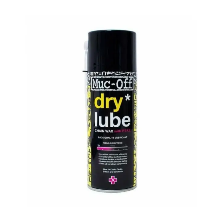Muc-Off Lubricante Cadena Ambiente Seco 400 Ml - Protección Contra Oxidación y Reducción de Fricción - 1
