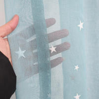 Cortina Luminosa Estrellada Para Niños Y Dormitorio Cortina Transparente Para Sala De Estar Y Comedor Divisoria Con Grommets Ilumina La Oscuridad - details 3