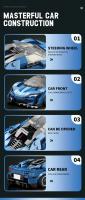 Bloques De Construcción DIY 327PCS Para Niños Modelo De Coche De Carreras Azul Escala 1:24 Decoración De Escritorio Juguete Regalo Para Fiestas - details 2