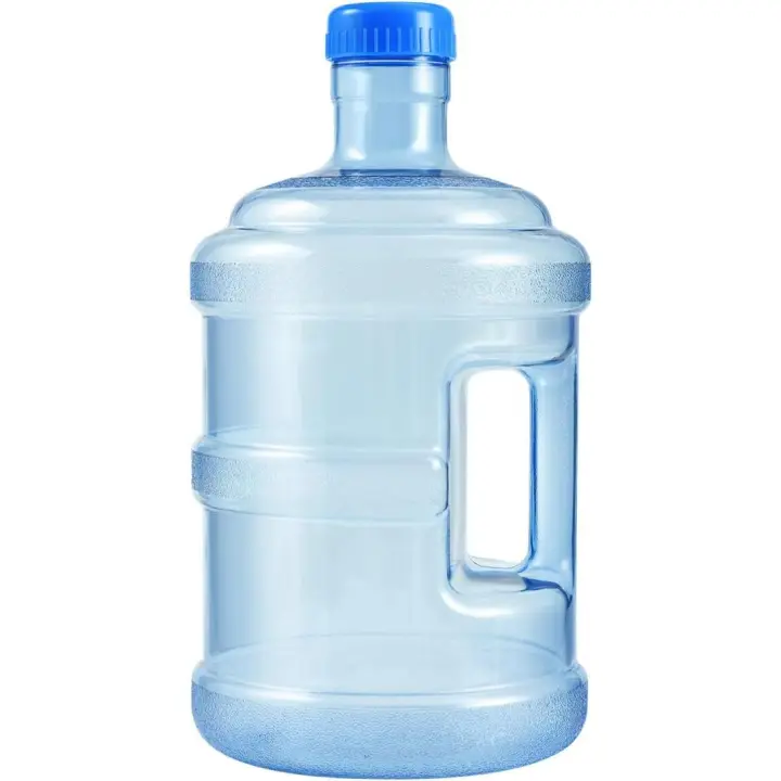Botella de Agua mineral, de 5 L Jarra, receptáculo portátil reulizable para Agua mineral, Cubo de almacenamiento para Exterior para Coche, dispensador de grado alimenticio - 1