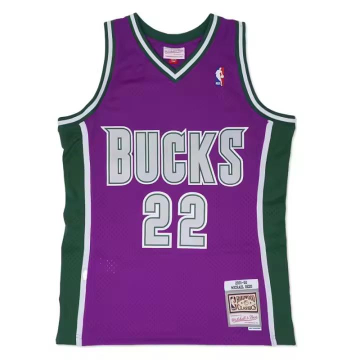 CAMISETA MICHAEL REDD MILWAUKEE BUCKS 2001-02- SWINGMAN MORADA - 1