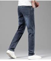Jeans Elásticos De Verano Para Hombre Gris Comodidad Moda Pantalones Casuales Stretch Algodón Negocios Rectos Mallas Talla Media - details 16