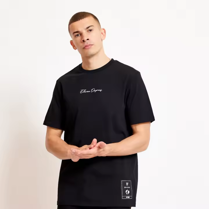 Eleven Degrees 11º City Map Graphic T-Shirt - Black 11D3736-001 - 1