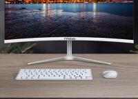 Monitor Gaming Curvo FYHXele 24 pulgadas, 1080P FHD 1920*1080, pantalla VA 16:9, 75Hz, panel MVA curvo 2800R, 2ms, 99% sRGB, inclinación ajustable, 1*HDMI 1*VGA, FY24FMC, For RPG RAC RTS MOBA Gaming, Office Working - details 1