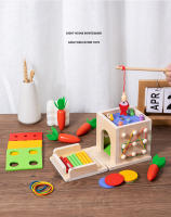 Caja De Monedas De Madera Montessori Para Niños Juguete Sensorial De Doble Cajón De Formas Y Colores Regalo Para Bebés Educativo Y Divertido - details 30