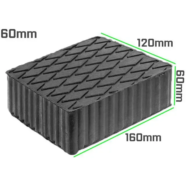 JOMAFA TACO DE GOMA PARA ELEVADOR DE COCHE 160 x 120 mm, ALTURA 60 mm - 10302 - 1
