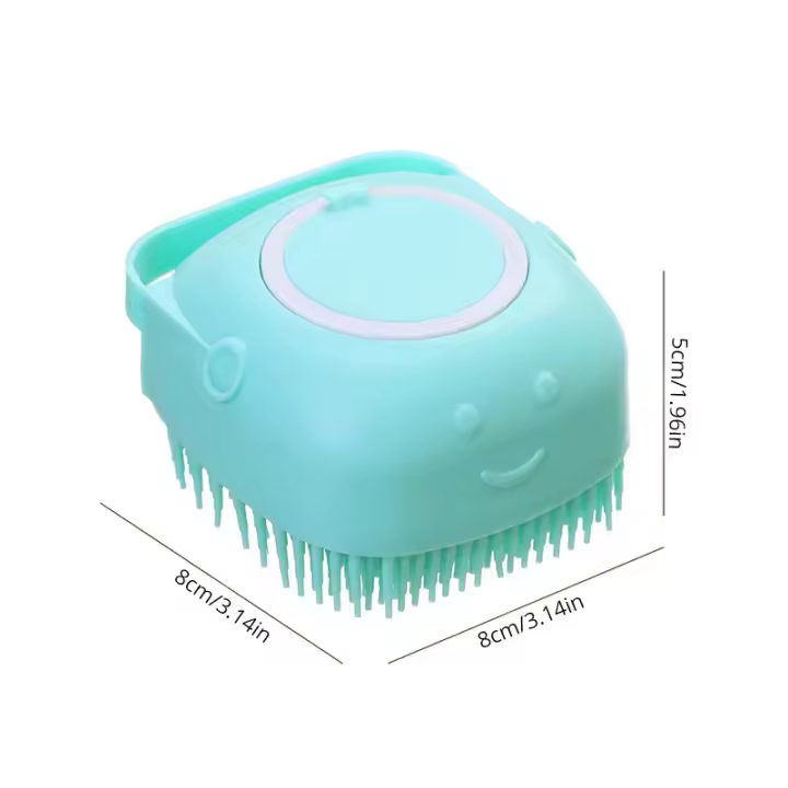 Cepillo de Baño de Silicona Suave para Mascotas - Gel de Ducha Masajeador | Herramientas de Limpieza y Aseo para Perros y Gatos | Peine Suave para un Cuidado Relajante | Suministros de Aseo Profesional - 1