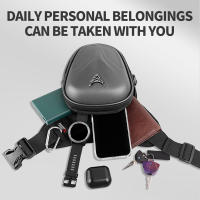Bolsa De Cintura Impermeable Para Motocicleta Con Carcasa Rígida Para Hombres Bolsa De Pierna Casual Para Exteriores Moto Y Biker - details 4