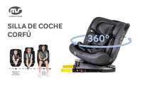 MS BabyWorld CORFÚ | Silla de coche I-Size Grupo 0/1/2/3, 40-150cm | Isofix y Top Tether Desde nacimiento hasta los 12 años–0–36kg | A contramarcha hasta los 18kg | Giratoria 360º Universal - details 0