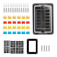 Caja De Fusibles De 16 Caminos 100A 32V Para Coche Barco Camper RV Con Cubierta Plástica Para Tablero De Alimentación Accesorio De Automóvil - details 25