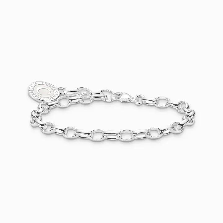 Thomas Sabo Pulsera Charm Mujer con blanco Charmista Coin plata X0287-007-21-L17 - 1