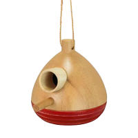 Alimentador de colibrí de madera para exteriores, alimentador de colibrí de fácil llenado para amantes de los pájaros, regalo para amigos y familiares - details 7