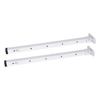 Cofan Tendedero de pared abatible | Juego de 2 soportes | Aplicación hasta 150 cm | Incluye tornillos y tacos | Longitud: 50,5 cm - details 0
