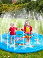 Alfombra De Juego Para Niños 100cm Inflable Sprinkler De Agua Para Playa Juguete De Jardín Piscina Infantil Alfombra De Baño - details 0