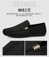 Zapatos Casuales Para Hombre Lona Slip on Loafers Moda Lujo Zapatos De Vestir Formales Para Boda Y Fiesta Talla Grande - details 4
