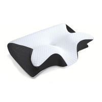 Almohada ortopédica de espuma viscoelástica para el cuello, cojín cómodo de rebote lento para dormir con forma de mariposa - details 7
