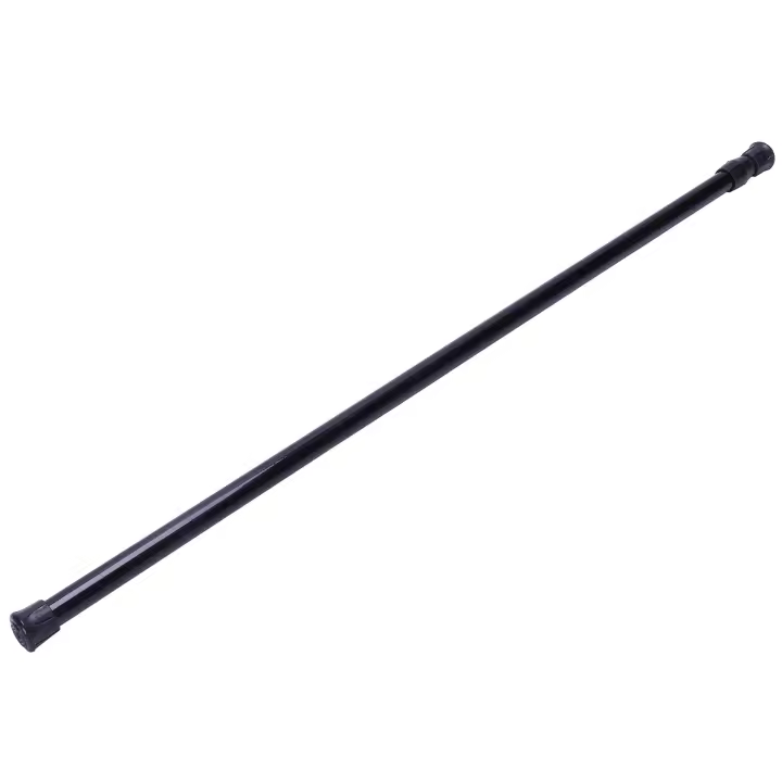 Varillas extensibles con resorte telescópico, Riel de cortina de tensión de gasa de red, 55-90Cm, negro - 1