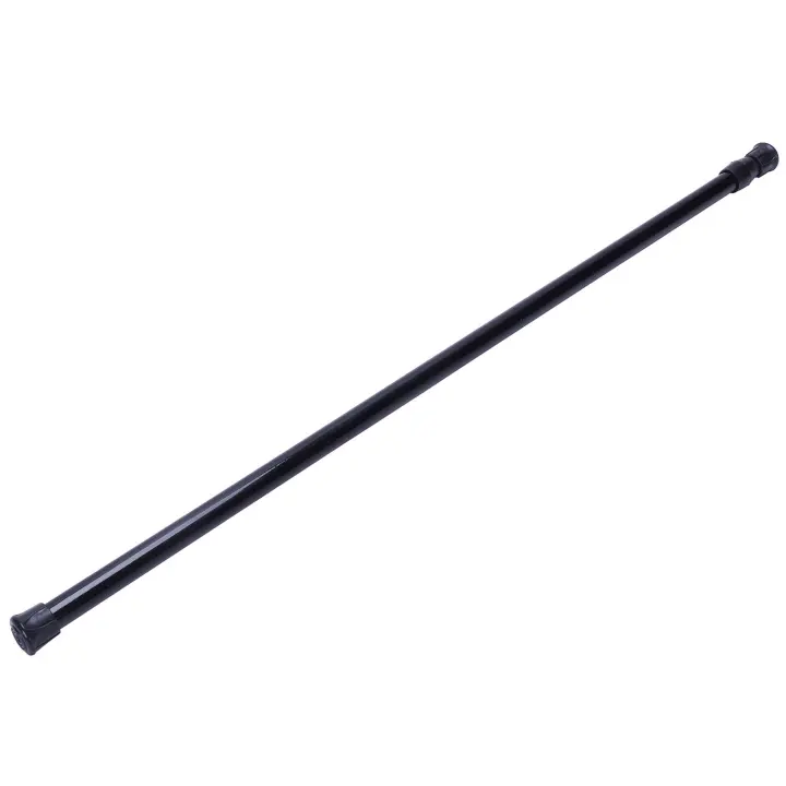 Varillas extensibles con resorte telescópico, Riel de cortina de tensión de gasa de red, 55-90Cm, negro - 1