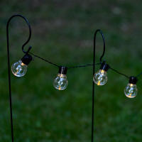 Cadena De Luces LED De 10/20 Bulbos Para Decoración De Bodas Fiestas Y Jardines Fuente De Alimentación Por Batería Blanco Cálido - details 3