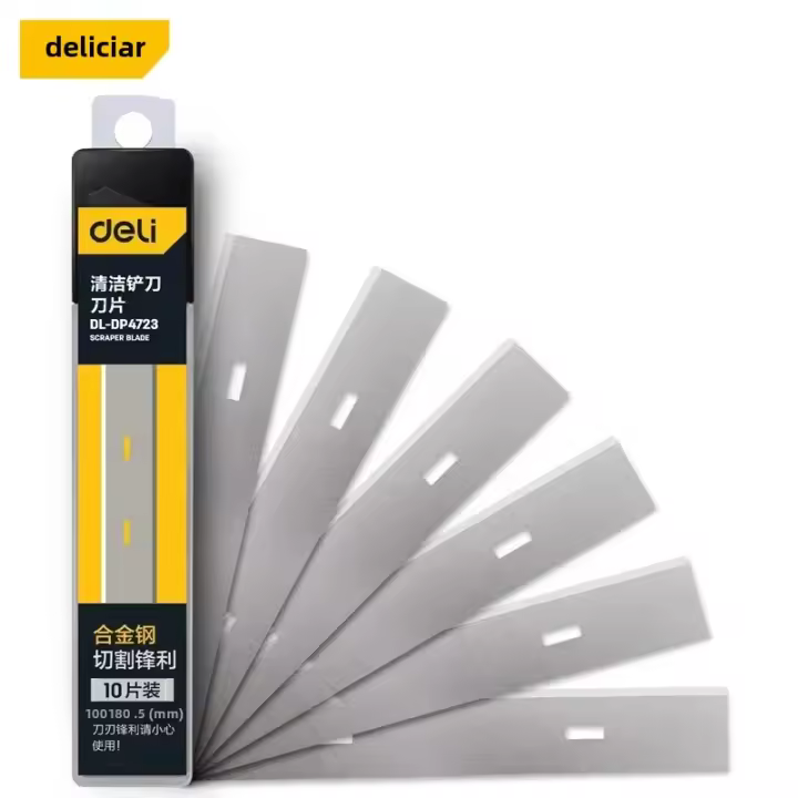 Pala Multifuncional De Acero Inoxidable Deli Para Limpieza Del Hogar Y Jardín Con Cuchilla Retráctil Para Pintura Y Azulejos 600mm - 1