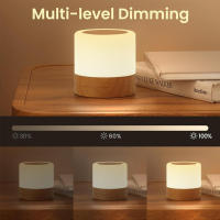 Lámpara De Noche Recargable Con Control Remoto Y Toque LED Mini Lámpara Portátil Para La Mesa De La Habitación Luz Dimmer Para Dormitorios - details 3