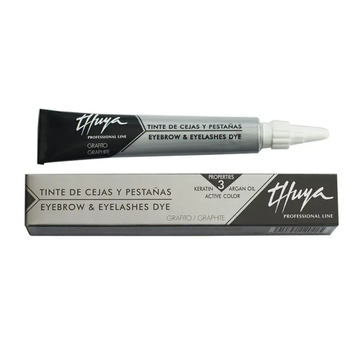 Thuya Tinte para Cejas y Pestañas 14mL Grafito - Coloración Duradera para Mirada Intensa - 1