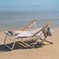 Flamingueo Silla Playa Plegable Reclinable 5 Posiciones Bolsillo Insulado Frío Bolsillo para Móvil Asas Mochila Almohada Ergonómica Aluminio y Poliéster 64 x 61 x 78 cm - details 7