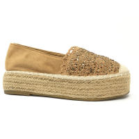 Mujeres Alpargata Camel con Plataforma Planas - Bordado y Cristales - Primavera Verano 2024 - details 0