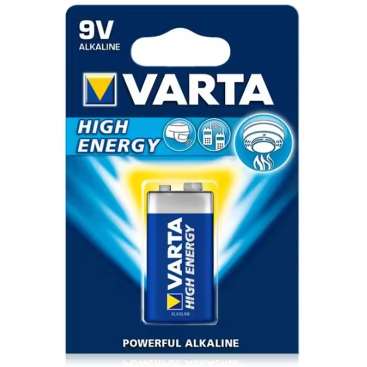Pila 6LR61 Alcalina ALTA ENERGÍA VARTA 9V BLx1 - 1