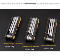 Juego De Destornilladores Plegables 8 En 1 Mini Kit De Bits Phillips Torx Hexagono Acero Cromo-vanadio Multifuncional Antideslizante - details 1