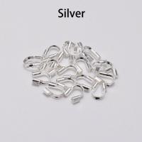 Protector De Hilo En Forma De U Accesorios De Conector Para Joyería 30-100pcs 4.5x4mm Guardia De Hilo Zinc Alloy Metálico - details 4