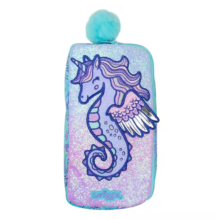 Mochila Australia Smiggle Con Patrón De Caballito De Mar Para Escuela Primaria Estilo De Dibujos Animados Ligera Y De Gran Capacidad - 1