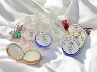 Lote de 10 bálsamos labiales con espejo para detalles de invitados de comunión niño - Regalos para invitados de comunion perfecto para celebraciones de comunión, envoltorio y regalos festivos. - details 0
