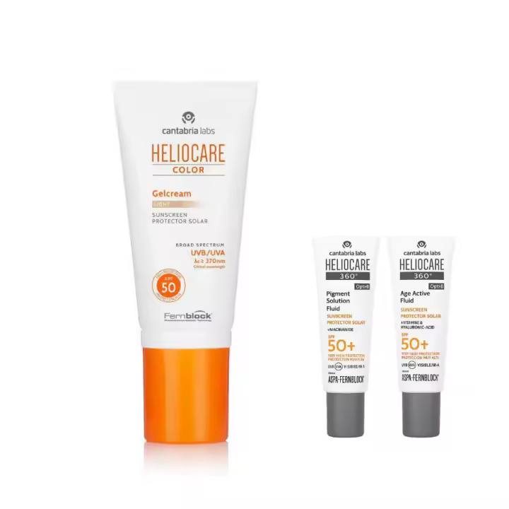 Heliocare Spf 50+ Gel-Crema Light 50 ml + Regalo Protector Age Fluid y Pigment Fluid 3 ml - 1