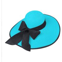 Sombrero De Paja Para Mujer Con Lazo Amplio Y Plegable Protección Solar De Playa Estilo Panama Casual Unisex Tamaño Adulto - details 11