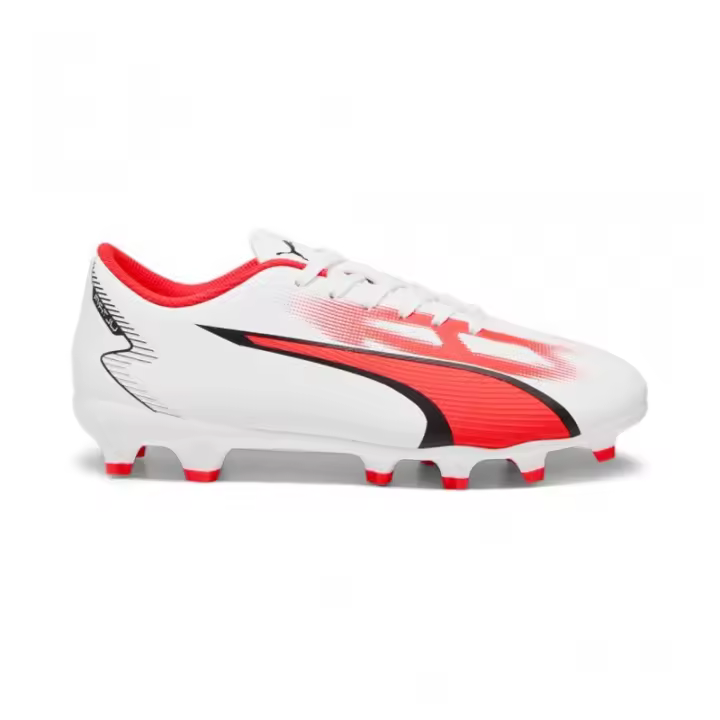 Botas de Fútbol Blancas PUMA ULTRA PLAY MG BLANCO/NARANJA 107527-01 - 1