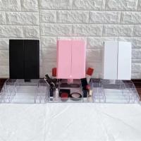 Espejo De Maquillaje Multifuncional Con LED 1/2/3X Aumento Vanidad Rotación De 180° Con 22 Luces LED Iluminación De Escritorio Doméstico - details 5