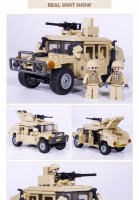 Bloques De Construcción De Vehículo De Asalto H2 WW2 Military SWAT 265PCS Juguetes DIY Para Niños Modelos De Armadura De Soldado Para Regalos - details 9