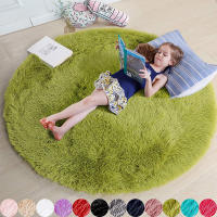 Alfombra Redonda De Peluche Suave Para Niñas Habitación De Princesa Castillo Alfombra Gruesa Decorativa Para Dormitorio Moderno - details 24