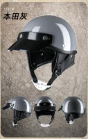 Casco De Motocicleta Retro Medio Cara Para Adultos Seguridad Vintage Locomotora Adecuado Para Moto Y Scooter Tamaños M-XXL - details 9
