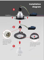 Soporte De Lámpara MR16 GU10 GU5.3 Cuerpo De Hierro Marco Con Base Socket GU10 MR16 Para Iluminación De Techo Spot - details 11