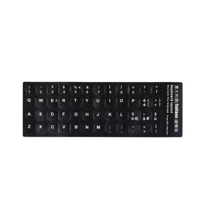 Pegatinas De Teclado Ruso Francés Inglés Árabe Español Portugués Coreano Ucraniano Italiano Para Portátil Y Escritorio PC - 1