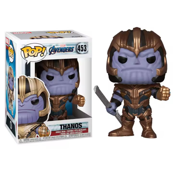 Figura Funko Pop Marvel Avengers Endgame Thanos-Figura de Vinilo Coleccionable - Idea de Regalo- Mercancia Oficial - Juguetes para Niños y Adultos - Movies Fans - Muñeco para Coleccionistas y Exposición - 1