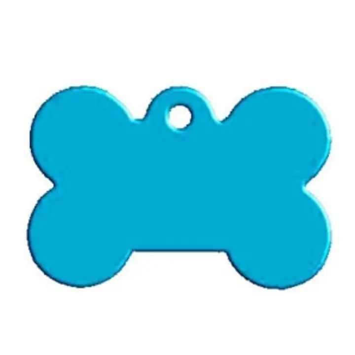Chapa Identificación Personalizada para Perros y Gatos en Forma de Hueso - 1