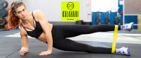 KALAHARI Bandas Elásticas Fitness más ebook Ejercicios en Español y Bolsa - Set de 5 Cintas Elasticas Musculacion with Diferentes NIVeles de Resistencia para Entrenamiento, Gimnasio en casa, Pilates - details 0