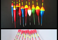 Set De 10 Flotadores Para Pesca En Colores Y Tamaños Mixtos Bobber De Plástico Accesorios De Pesca Para Agua Dulce - details 10