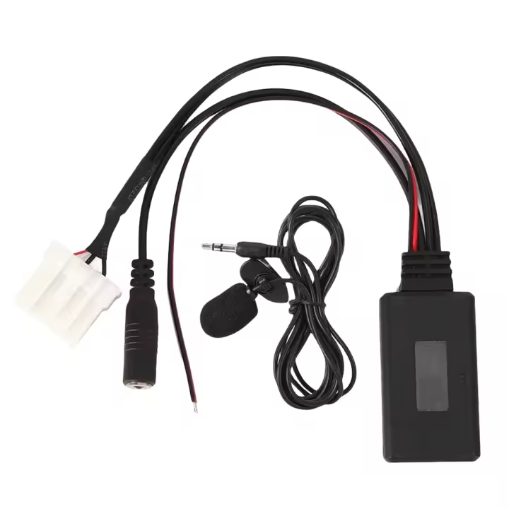 Adaptador Bluetooth Para Coche Con Microfono Y AUX Radio Estéreo Manos Libres Para Mazda 2 3 5 6 MX5 RX8 CX7 2006 2007 5-12V - 1